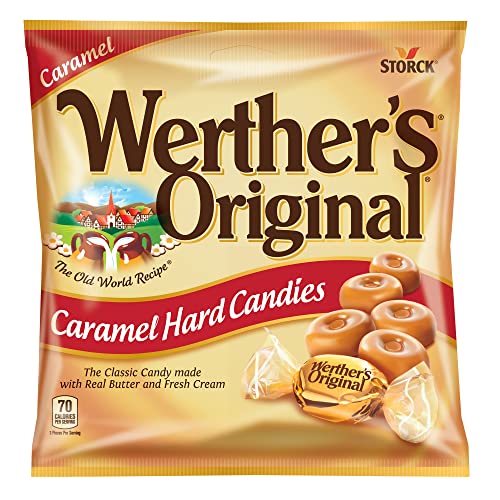 Werther's Original Hard Caramel Candy, 2.65 Oz Bags (Pack of 12)