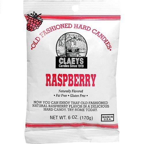 Claeys Old Fashioned Hard Candies - Raspberry - 6oz - 2Pack