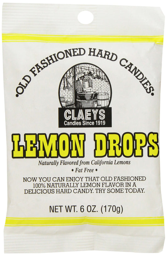 Claey's Old Fashioned Hard Candy Lemon, 6 Ounce