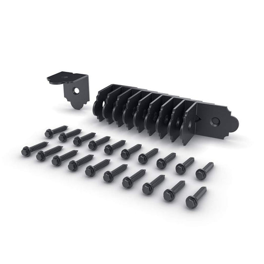 Ozco Building Products 56617 Laredo Sunset 2-inch Rafter Clips, (10 per Pack), Black