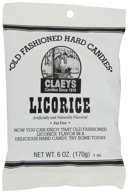 Claeys Licorice Hard Candy 6 Oz No 671