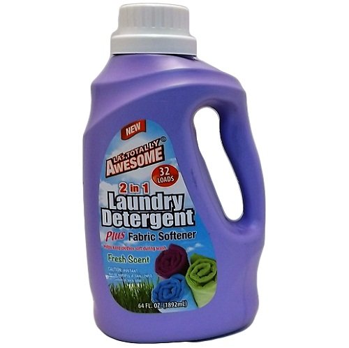 Awesome 807204 Wholesale Awesome Liq Detergent 64Oz 2 in 1 Frsh X